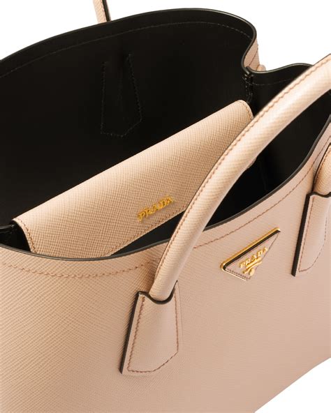 medium saffiano leather double tote prada|prada saffiano leather handbags.